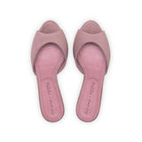 Amelie 55 Heeled Sandal in Cherry Suede Leather