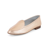 Claudia Loafer in Metallic Rose Gold Leather