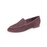 Gigi Loafer in Burgundy Suede Leather