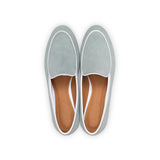 Gigi Loafer in Sage Suede Leather