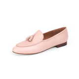 Gigi (Tassel) Loafer in Beige Rose Nappa Leather