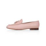 Gigi (Tassel) Loafer in Beige Rose Nappa Leather