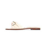Gisele Slide in Cream Nappa Leather