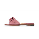 Gisele Slide in Rose Nappa Leather