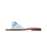 Gisele Slide in Sky Blue Nappa Leather