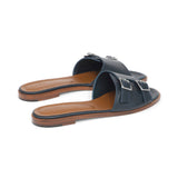 Heidi Slide in Midnight Blue Nappa Leather