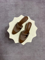 Advance Purchase Made-To-Order (MTO) Leather Heeled Mules