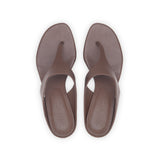 Miranda 55 Heeled Sandal in Chocolate Nappa Leather