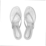 Rachel 55 Heeled Sandal in Metallic Silver Leather