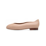 Sofia Ballet Flat in Beige Nappa Leather