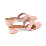 Yumi 35 Heeled Sandal in Classic Coralline Leather