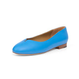 Group Made-To-Order (GMTO) Yumi Ballet Flat in Azure Nappa Leather