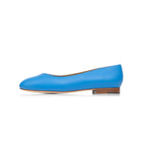 Group Made-To-Order (GMTO) Yumi Ballet Flat in Azure Nappa Leather