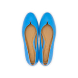 Group Made-To-Order (GMTO) Yumi Ballet Flat in Azure Nappa Leather