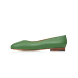 Group Made-To-Order (GMTO) Yumi Ballet Flat in Forest Green Nappa Leather