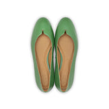 Group Made-To-Order (GMTO) Yumi Ballet Flat in Forest Green Nappa Leather