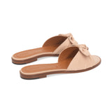 Cherie Slide in Classic Beige Leather