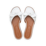 Cherie Slide in Classic White Leather