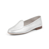 Claudia Loafer in Metallic Argento Leather