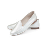 Claudia Loafer in Metallic Argento Leather
