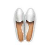 Claudia Loafer in Metallic Argento Leather