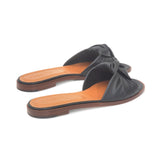 Gisele Slide in Black Nappa Leather