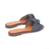 Gisele Slide in Navy Nappa Leather