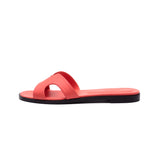 Yumi Slide in Classic Corallo Leather