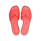 Yumi Slide in Classic Corallo Leather