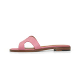 Yumi Slide in Classic Pink Leather