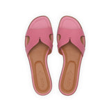 Yumi Slide in Classic Pink Leather