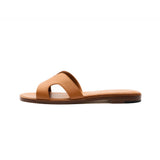 Yumi Slide in Classic Tan Leather
