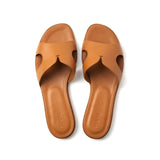 Yumi Slide in Classic Tan Leather