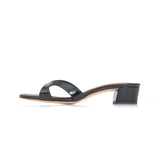 Group Made-To-Order (GMTO) Bella 35 Heeled Sandal in Black Patent Leather