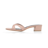 Group Made-To-Order (GMTO) Bella 35 Heeled Sandal in Classic Dusty Rose Leather