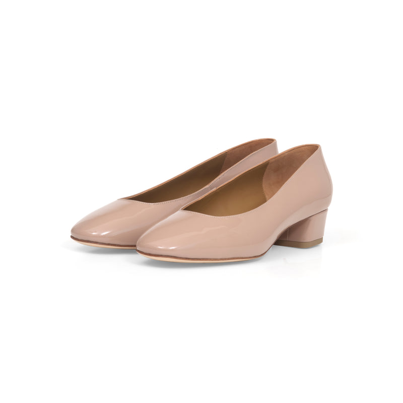 Beige patent pumps online