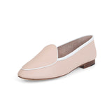 Claudia Loafer in Rose and White Leather
