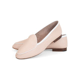 Claudia Loafer in Rose and White Leather
