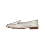 Claudia Loafer in Metallic Gold Leather