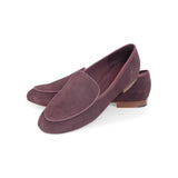 Gigi Loafer in Burgundy Suede Leather