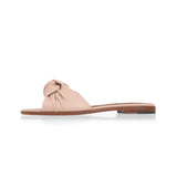 Gisele Slide in Beige Rose Nappa Leather