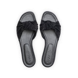 Group Made-To-Order (GMTO) Gisele Slide in Black Suede Leather