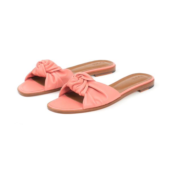 Group Made-To-Order (GMTO) Gisele Slide in Premium Salmon Leather