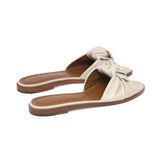 Gisele Slide in Sand Nappa Leather