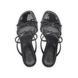 Holly 75 Heeled Sandal in Black Patent Leather