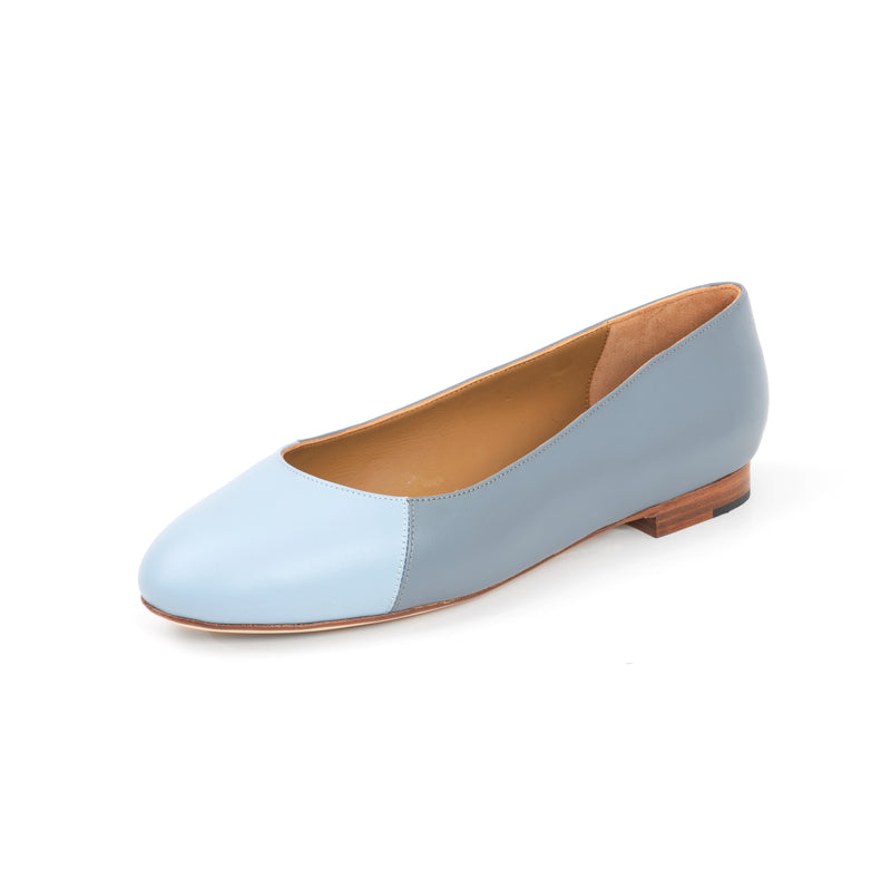 Group Made-To-Order (GMTO) Jessica Ballet Flat in Classic Cemento and Classic Artik Leather