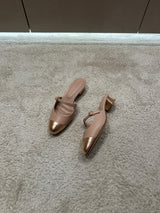 Advance Purchase Made-To-Order (MTO) Leather Heeled Mules