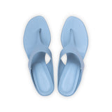 Miranda 55 Heeled Sandal in Sky Blue Nappa Leather