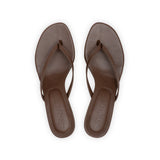 Rachel 55 Heeled Sandal in Chocolate Nappa Leather