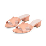 Group Made-To-Order (GMTO) Yumi 35 Heeled Sandal in Classic Salmone Leather